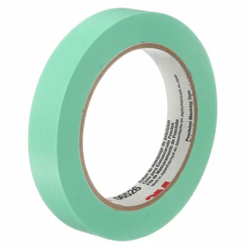 3M 06529 Precision Masking Tape green 3/4 inch x 60 yard roll for automotive refinishing