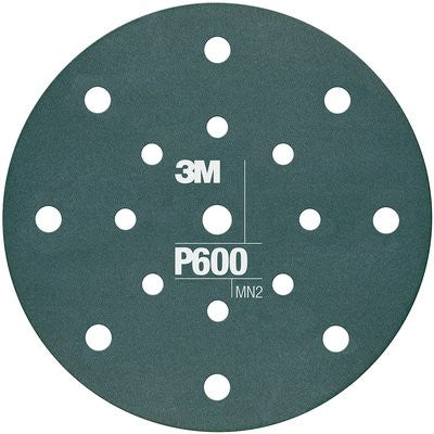 3M 34801 P600 Grit Hookit flexible dust free 6 inch sanding discs 25 pack