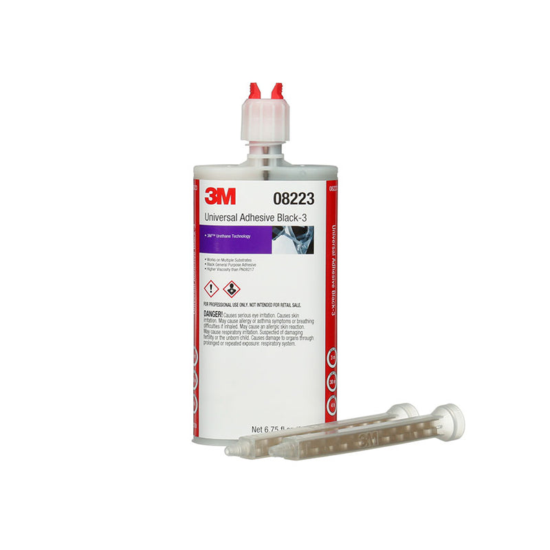 3M 08223 Adhesive Universal Black 200 mL cartridge for automotive repair and refinishing