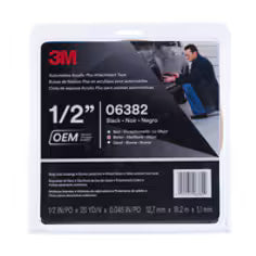 3M 06382 Double-Sided Automotive Attachment Tape black 1/2 inch x 20 yard roll