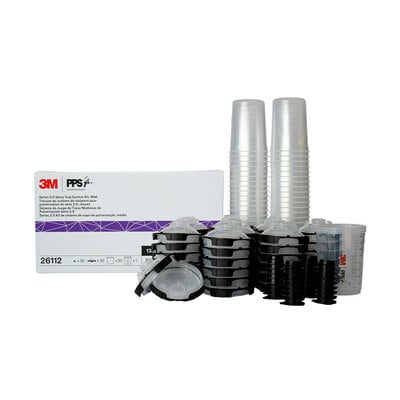 3M 26112 PPS 2.0 midi 400 mL 13.5 oz 200 micron filters 50 pack automotive paint prep