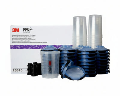 3M 26325 PPS 2.0 large lids and liners 850 mL 28 oz 125 micron 50 pack automotive paint system
