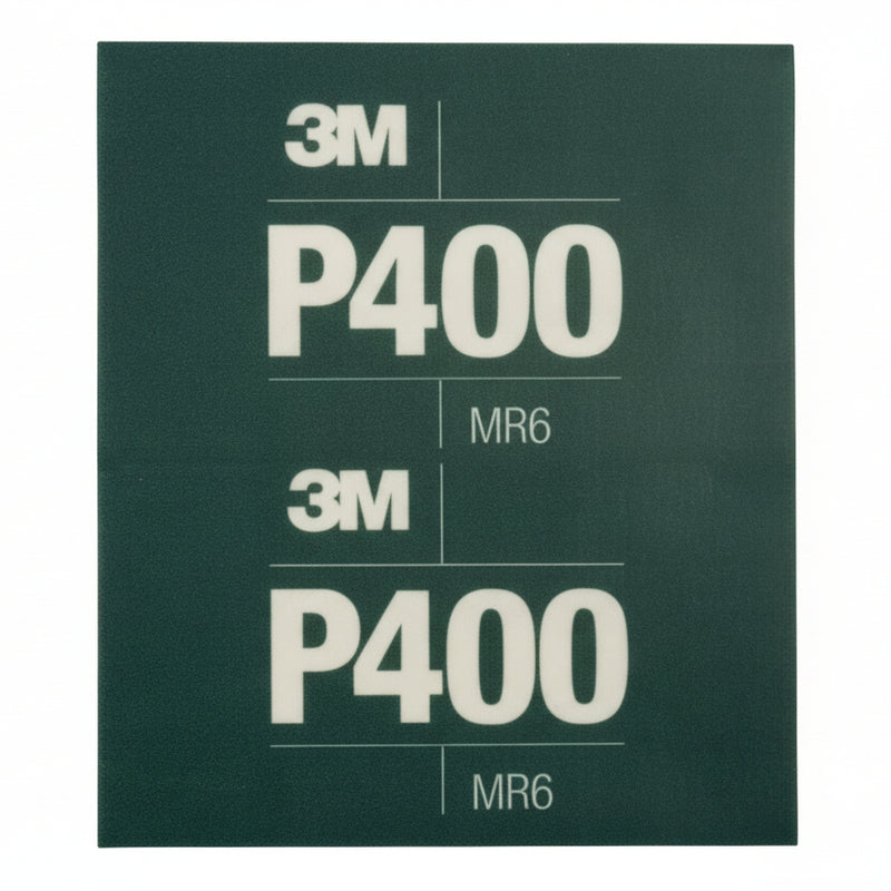 3M 34337 P400 Hookit flexible abrasive sheet 5.5 inch x 6.8 inch 25 pack