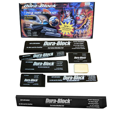DURA-BLOCK AF44L 7-piece Stikit edition sanding block kit for automotive surface prep