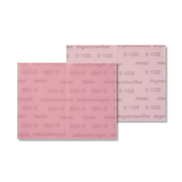 Kovax 1912505 – K-1500 Grit Super Assilex Flexible Dry Sanding Sheet (170 x 130 mm, 25 Pcs)