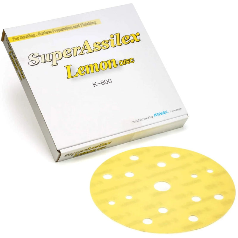 Kovax 1931579 – K-1500 Grit Super Assilex Flexible Dry Sanding Disc 15-Hole (6 in, 25 Pcs)
