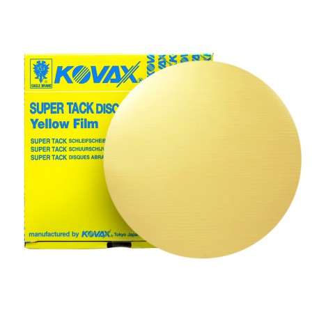 Kovax 7781000 – 1000 Grit Yellow-Film Super-Tack Sanding Disc (6 in, 50 Pcs)