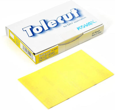 Kovax 1911527 – K-800 Grit Tolecut PSA 8-Cut Block Sanding Sheet (70 x 114 mm, 20 Pcs)