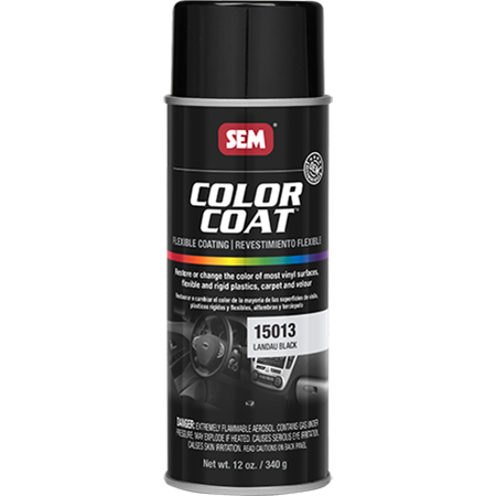 SEM 15013 – Color Coat™ Flexible Coating, Landau Black (16 oz Aerosol)