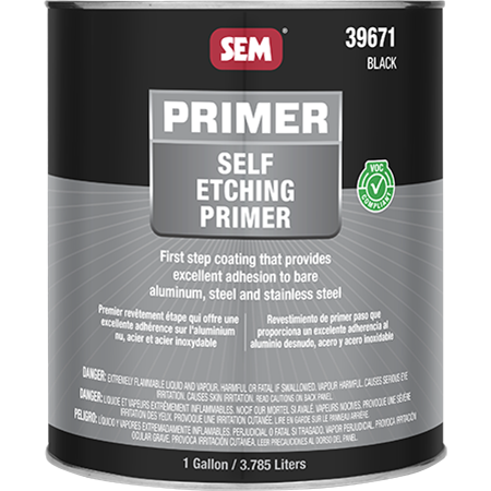 SEM 39671 – Self-Etching Primer, Black (Gallon)