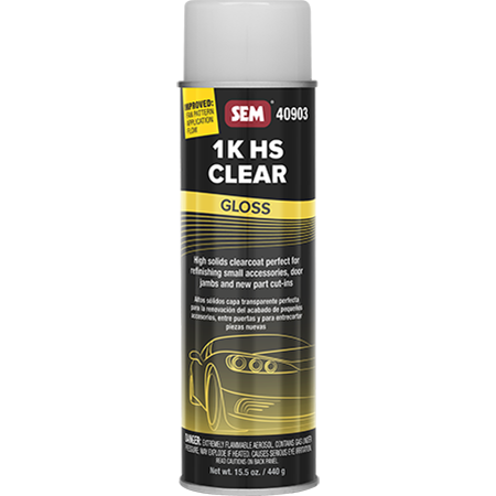 SEM 40903 – 1K HS Gloss Clear Coat (16 oz Aerosol)