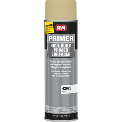 SEM 42023 – High-Build Primer Surfacer, Beige (16 oz Aerosol)