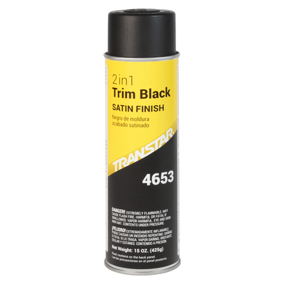 Transtar 4653 – 2-in-1 Trim Black Satin (20 oz Aerosol)