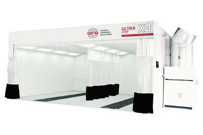 Global Finishing Solutions Ultra® XD Closed-Top Open-Front (CTOF) Booth