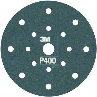 3M 34800 P400 Grit Hookit flexible dust free 6 inch sanding discs 25 pack