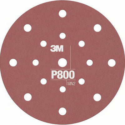 3M 34802 P800 Grit Hookit flexible dust free 6 inch sanding discs 25 pack