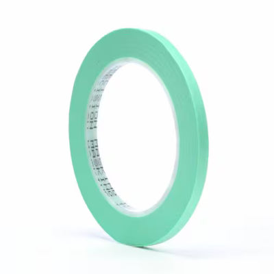 3M 06525 Precision Masking Tape green 1/4 inch x 60 yard roll for automotive refinishing