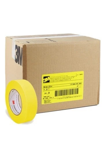 3M 06656 2 inch yellow automotive masking tape case of 24 rolls