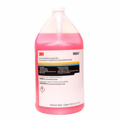 3M 06847 Overspray Masking Liquid 1 gallon for automotive paint booth protection