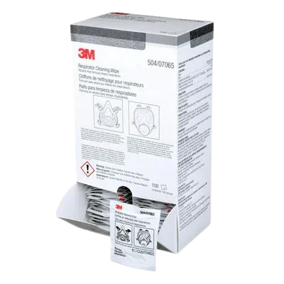 3M 07065 Respirator Cleaning Wipes 100 count for reusable respirators