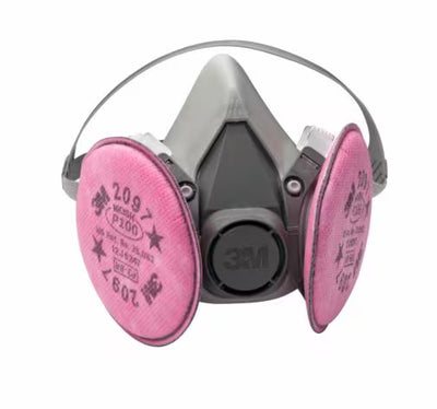3M 07182 Half Facepiece Respirator Mask medium for automotive refinishing use