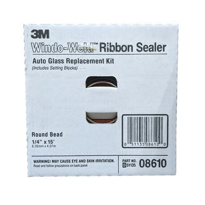 3M 08610 Wind-Weld Ribbon Sealer 1/4 inch x 15 foot roll for automotive glass installation