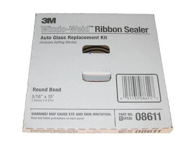 3M 08611 Wind-Weld Ribbon Sealer 5/16 inch x 15 foot roll for automotive glass installation