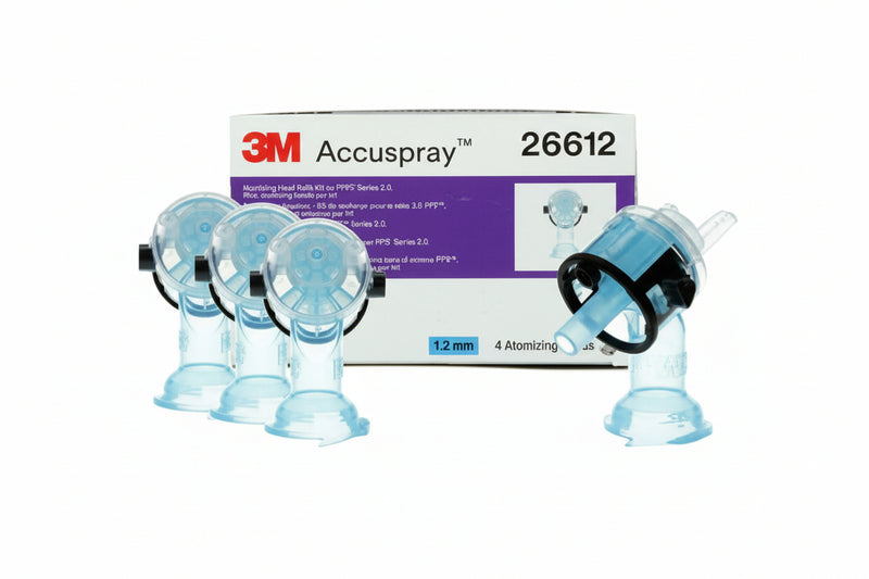 3M 26612 Accuspray™ atomizing head refill kit 1.2 mm spray gun tips 4 pack for automotive refinishing