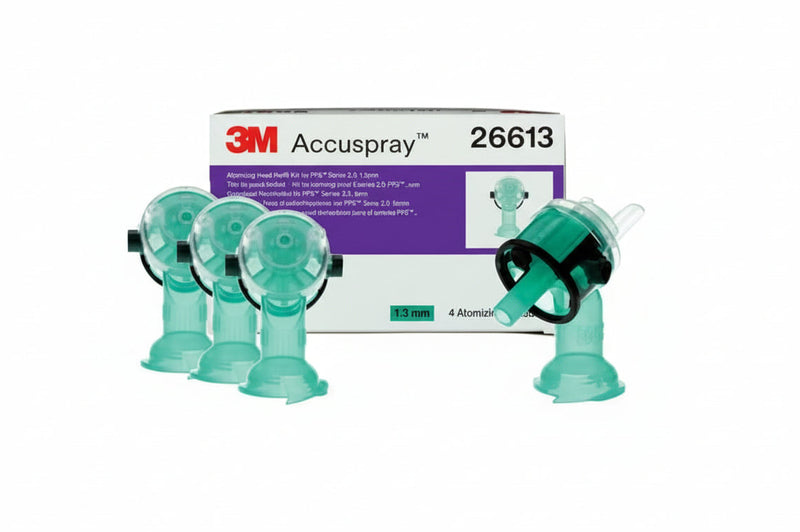 3M 26613 Accuspray atomizing head refill pack 1.3 mm spray gun tips 4 pack for automotive refinishing