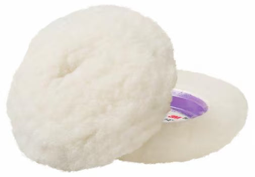 3M 30040 low lint wool compounding pads 4 inch 2 pack for automotive paint correction