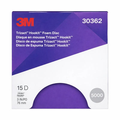 3M 30362 P5000 grit Trizact Hookit sanding disc 3 inch 15 pack for automotive refinishing