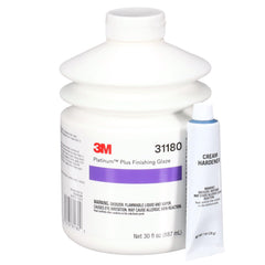 3M 31180 Platinum Plus Glaze 30 oz two-part finishing glaze for filling pinholes over body filler before primer