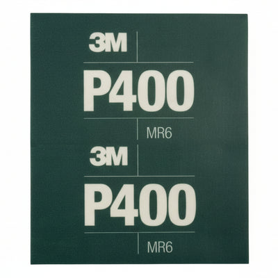 3M 34337 P400 Hookit flexible abrasive sheet 5.5 inch x 6.8 inch 25 pack
