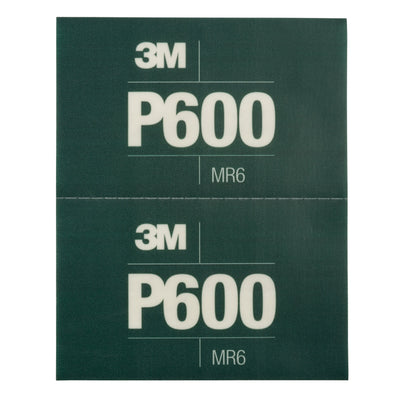 3M 34339 P600 Hookit flexible abrasive sheet 5.5 inch x 6.8 inch 25 pack