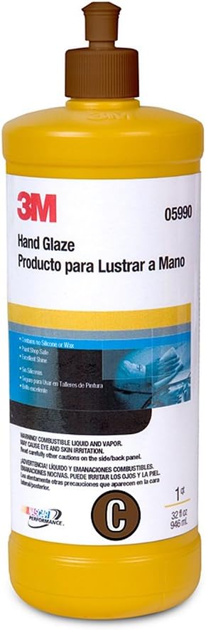 3M 05990 Hand Glaze 1 quart for automotive paint gloss enhancement