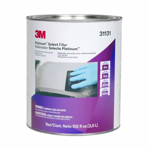 3M 31131 Platinum Select Body Filler 1 gallon automotive polyester dent repair compound