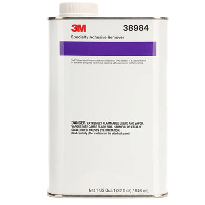 3M 38984 Specialty Adhesive Remover 1 quart container for automotive surface preparation