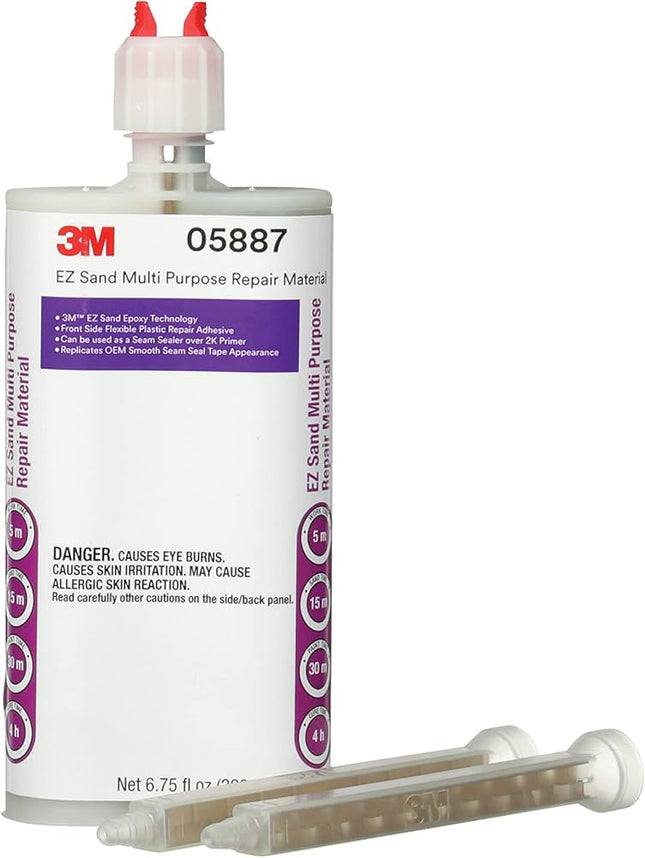 3M 05887 - EZ Sand Multi-Purpose Flexible Repair Kit, 200 mL Cartridge, Paste, White/Gray