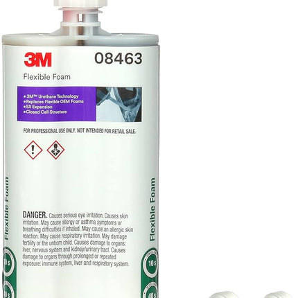 3M 08463 - Flexible Foam, 200 mL Cartridge, Liquid, Black, 1 hr Application, 1 hr Curing