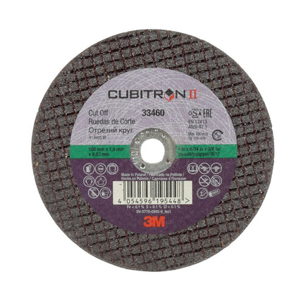 3M 33460 - 4" Cut Off Wheel (5 Pcs)