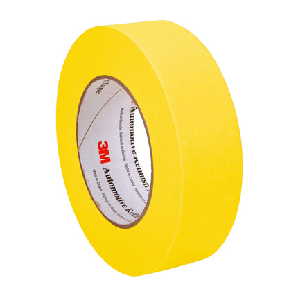 3M 06654 - 1.5" Yellow Automotive Masking Tape (Case of 24 Rolls)