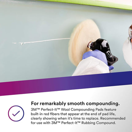 3M 05753 - Perfect-It Wool Compounding Pad (9in)