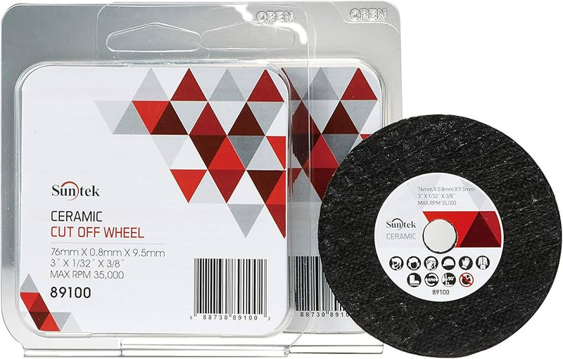 Sunmight ceramic cut-off wheel with packaging on a white background
