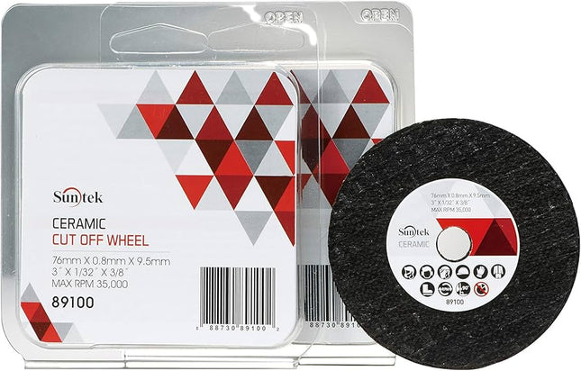 SUNMIGHT 89100 - 3" Ceramic Cut Off Wheel (5 Pcs, Thinner)