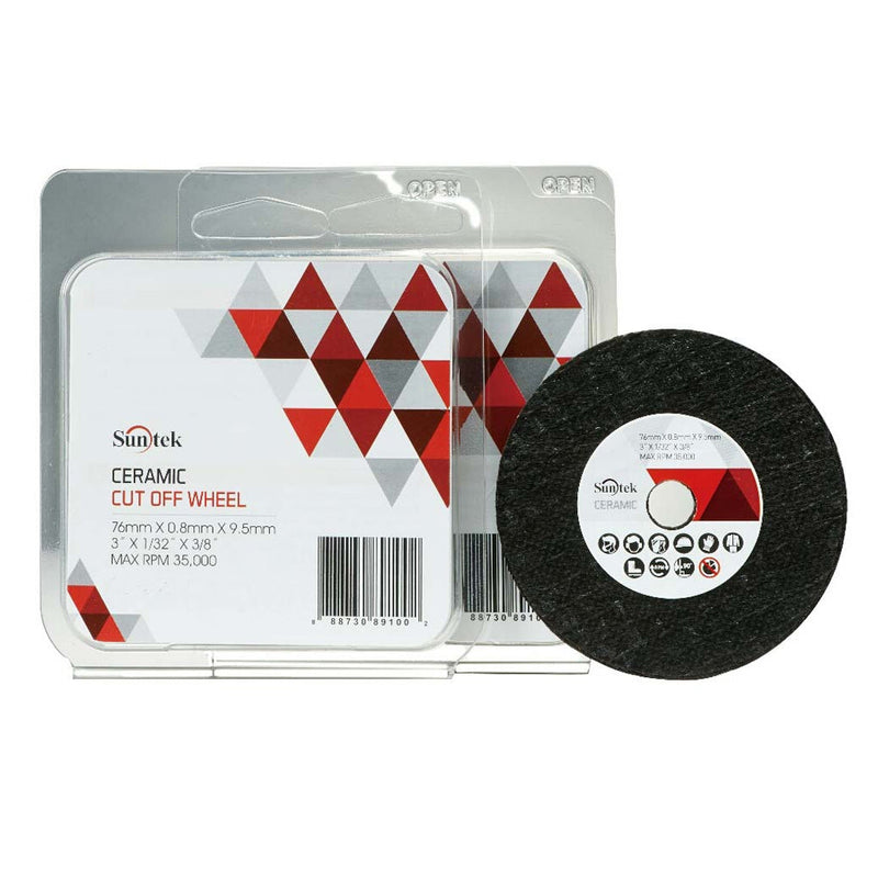 Sunmight ceramic cut-off wheel with packaging on a white background