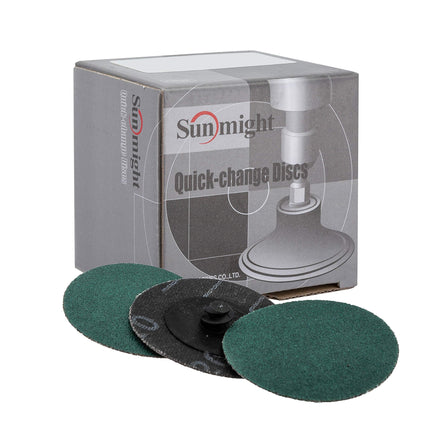 SUNMIGHT 00201 - 24 Grit Quick Change Disc (2in, 25 Pcs)