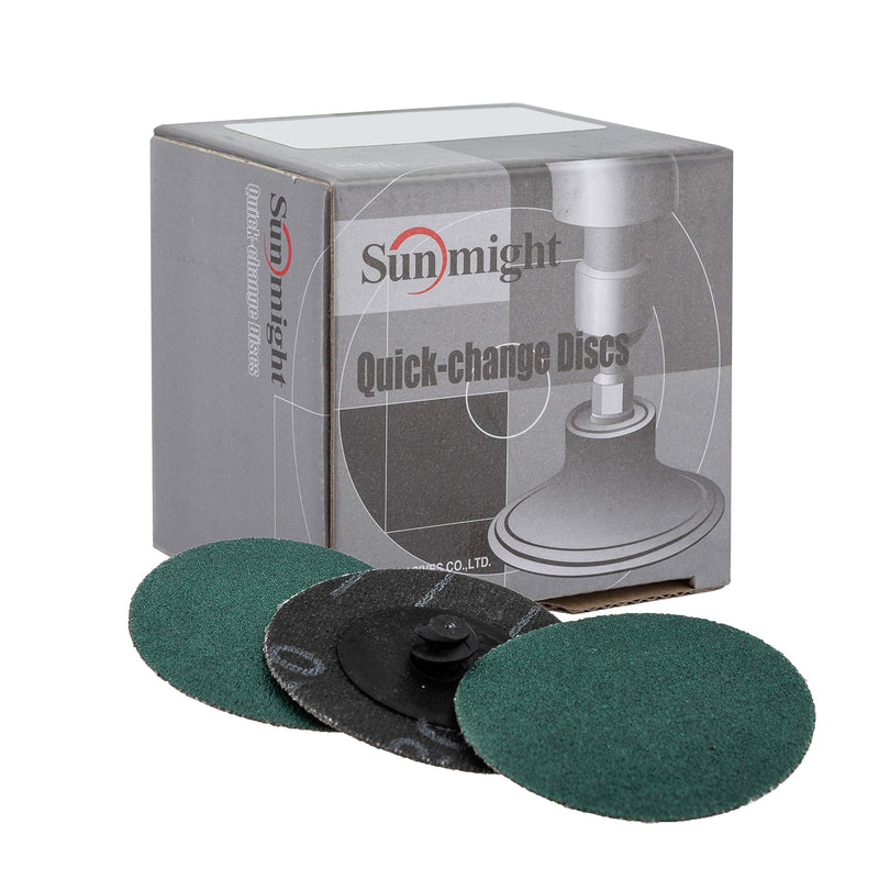 Sunmight 00201 24 grit quick change sanding discs 2 inch 25 pack