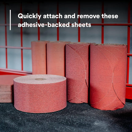 3M 01682 - 320 Grit Stikit Red Abrasive Sheet Roll 2.75in x 25yd