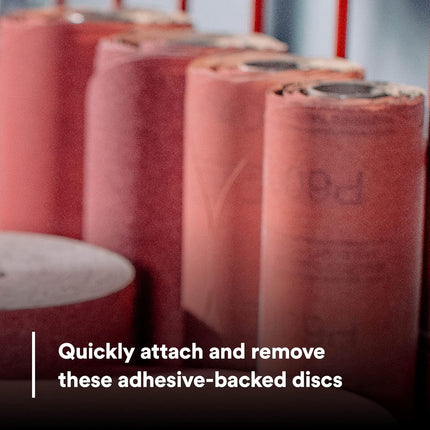 3M 01116 - 80 Grit Stikit Red Abrasive Disc Roll (100 Pcs)