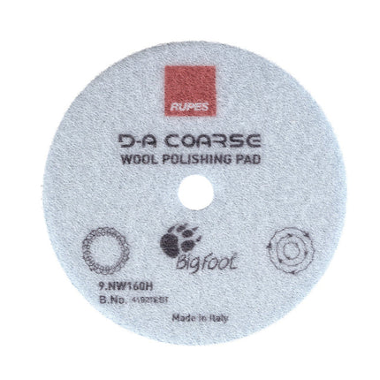 RUPES 9.NW160H - DA Coarse, Wool Polishing Pad (6in)